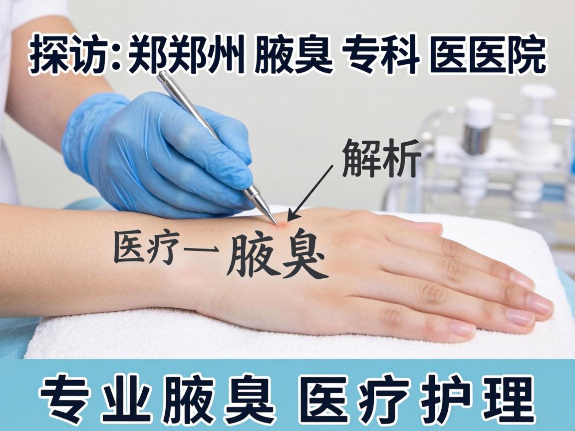 探访郑州腋臭专科医院，解析专业腋臭医疗护理