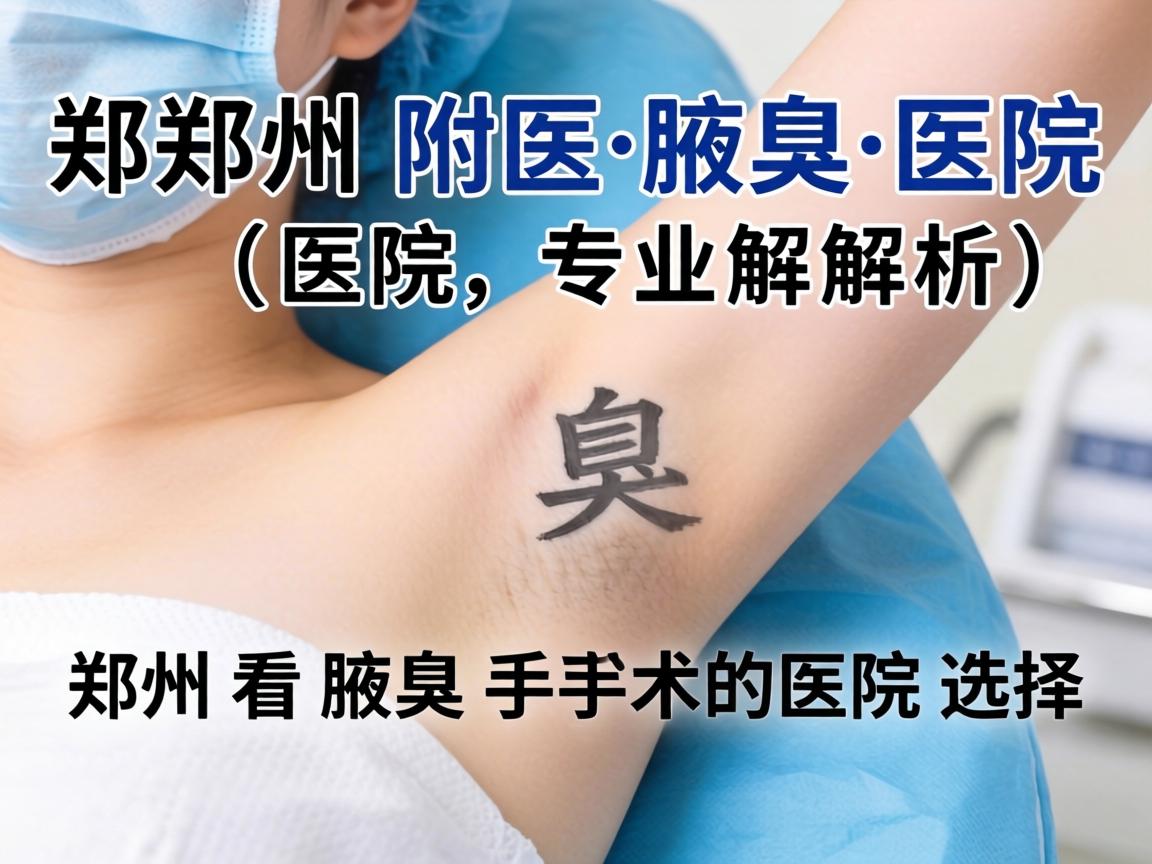 郑州附医腋臭医院专业解析，郑州看腋臭手术的医院选择