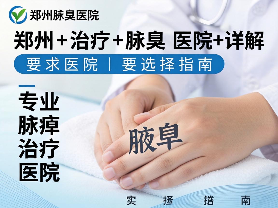 郑州治疗腋臭医院详解，专业腋臭治疗医院的选择指南