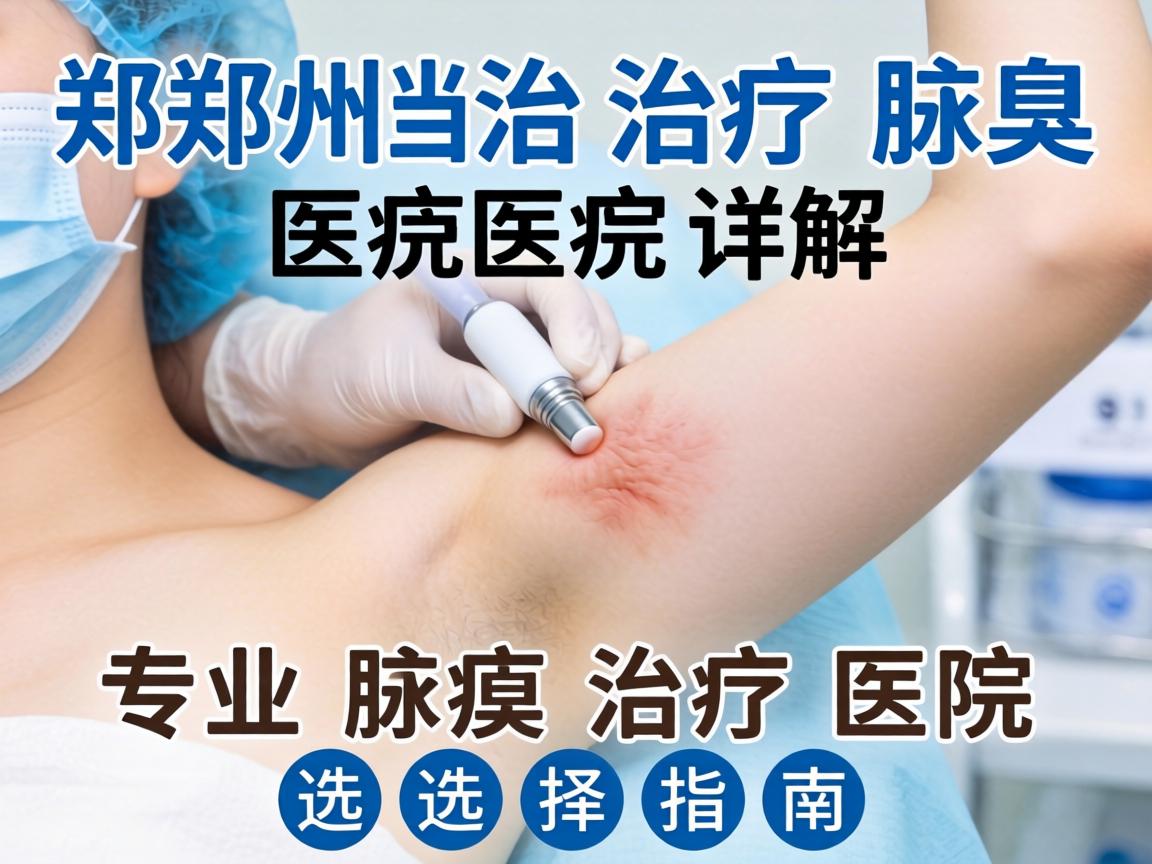 郑州治疗腋臭医院详解，专业腋臭治疗医院的选择指南