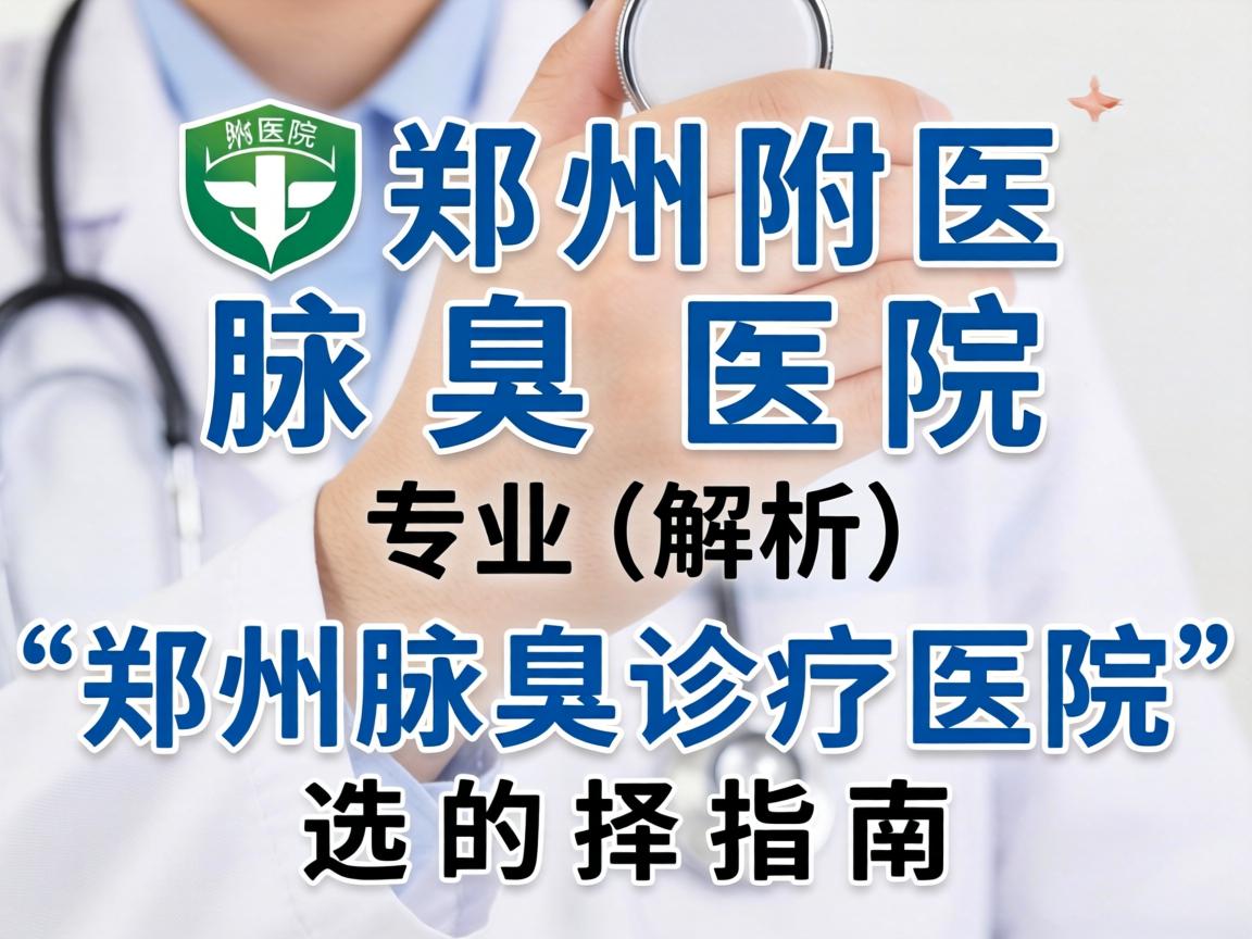 郑州附医腋臭医院专业解析，郑州腋臭诊疗医院的选择指南