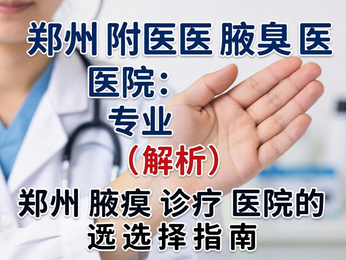 郑州附医腋臭医院专业解析，郑州腋臭诊疗医院的选择指南