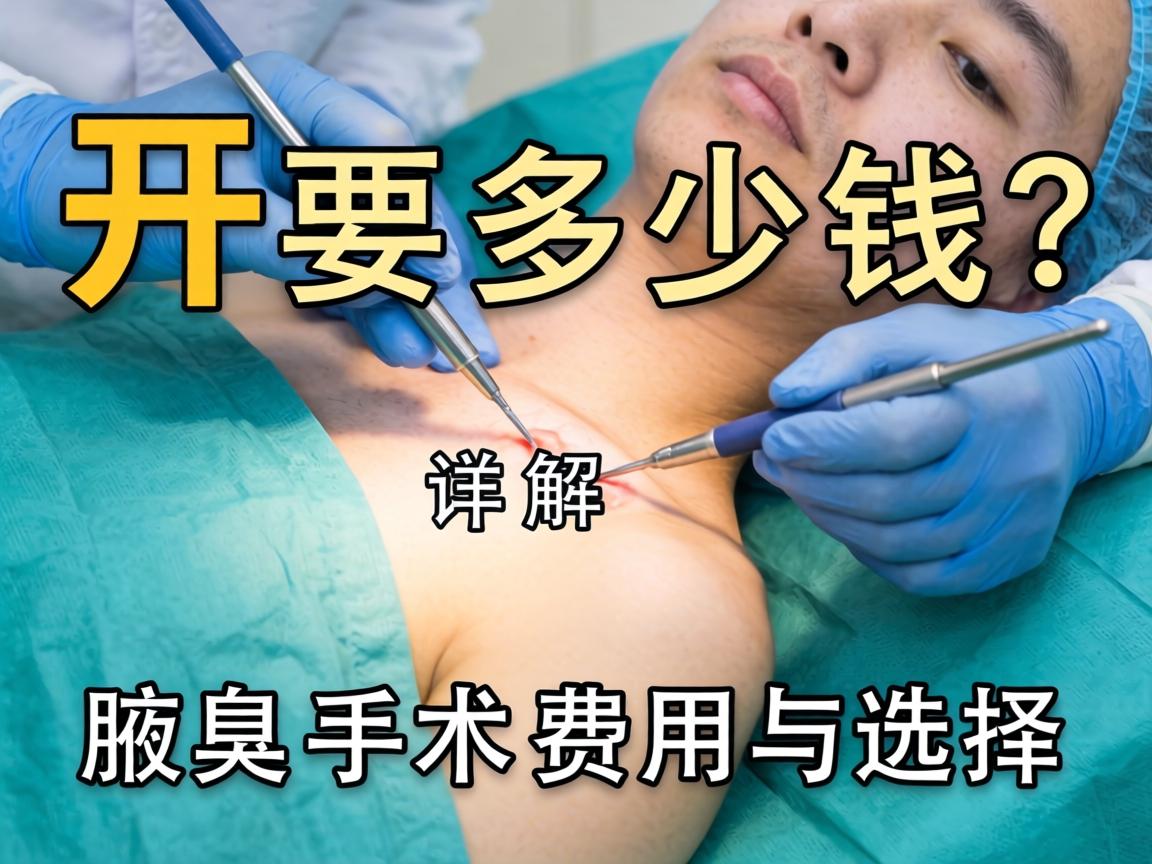 开封腋臭手术要多少钱？详解腋臭手术费用与选择