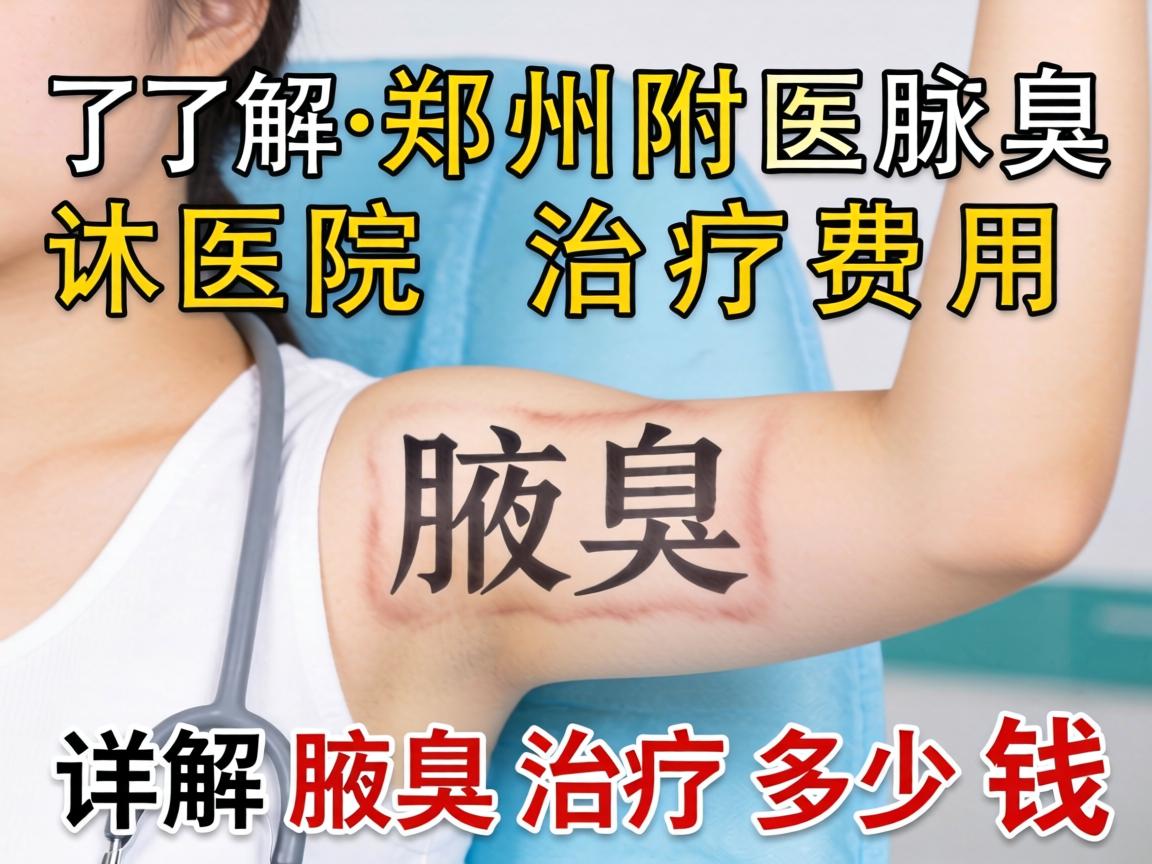 了解郑州附医腋臭医院治疗费用，详解腋臭治疗多少钱