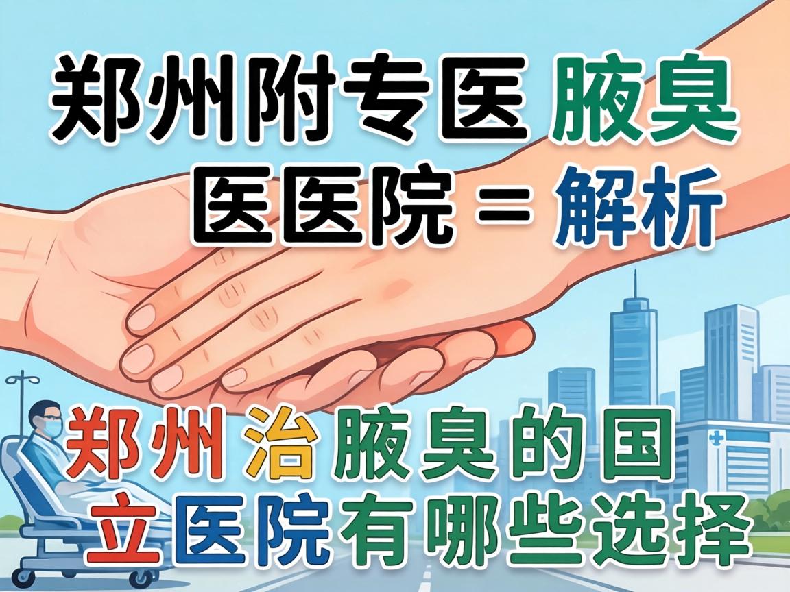郑州附医腋臭医院解析，郑州治腋臭的国立医院有哪些选择