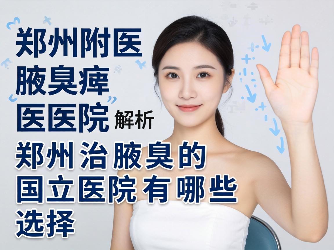 郑州附医腋臭医院解析，郑州治腋臭的国立医院有哪些选择
