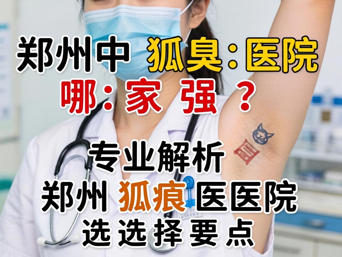 郑州狐臭医院哪家强？专业解析郑州狐臭医院选择要点