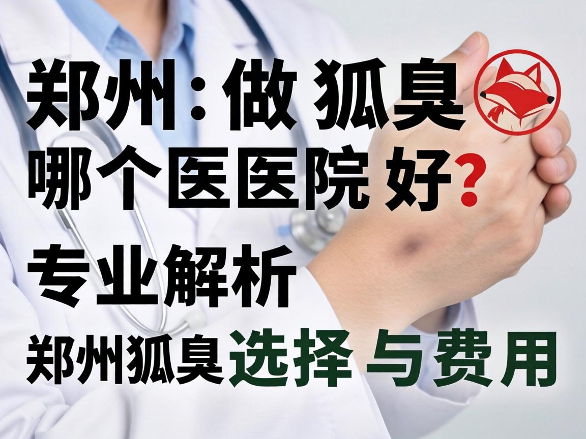 郑州做狐臭哪个医院好？专业解析郑州狐臭医院选择与费用