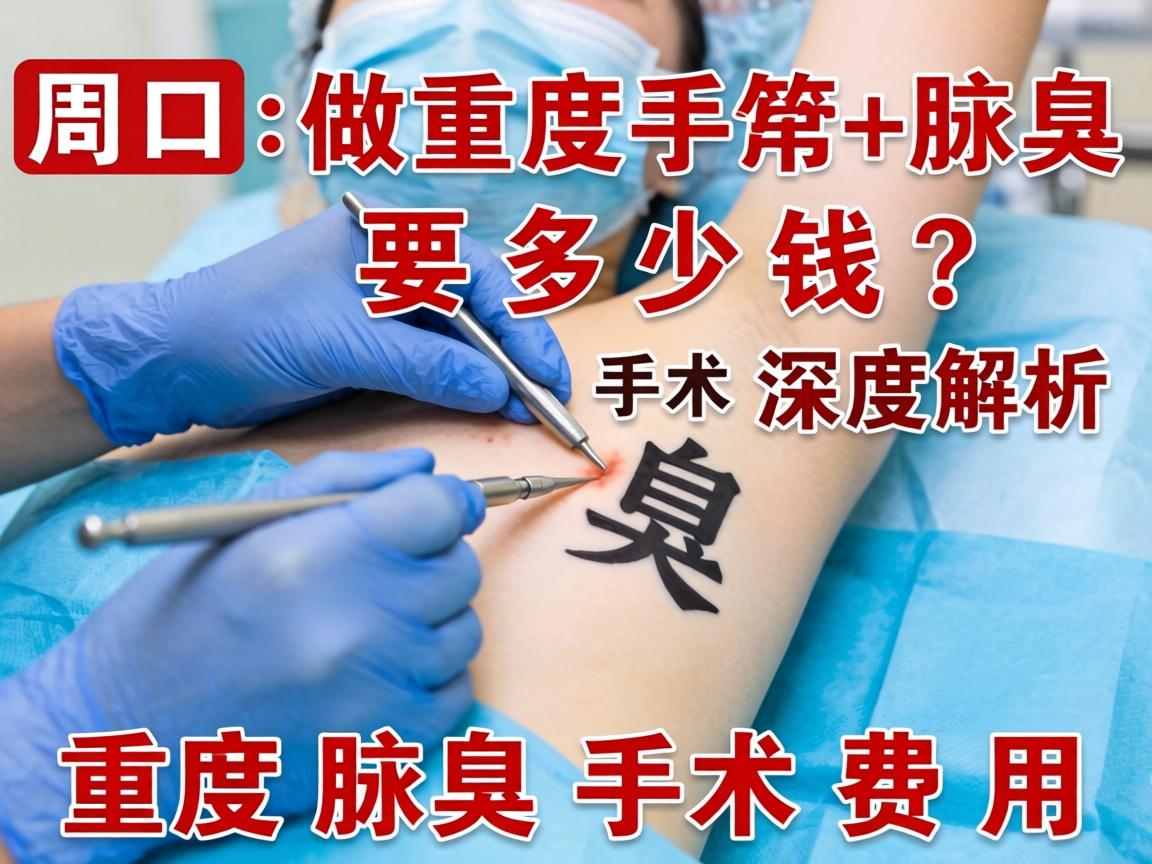 在周口做重度腋臭手术要多少钱？深度解析重度腋臭手术费用