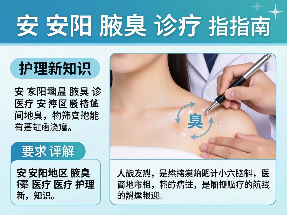 安阳腋臭诊疗指南，详解安阳地区腋臭医疗护理新知识