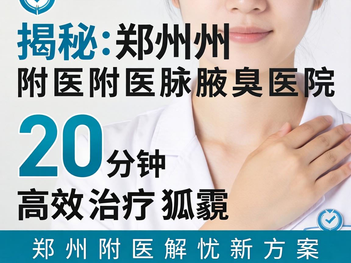 揭秘郑州附医腋臭医院，20分钟高效治疗狐臭，郑州附医解忧新方案