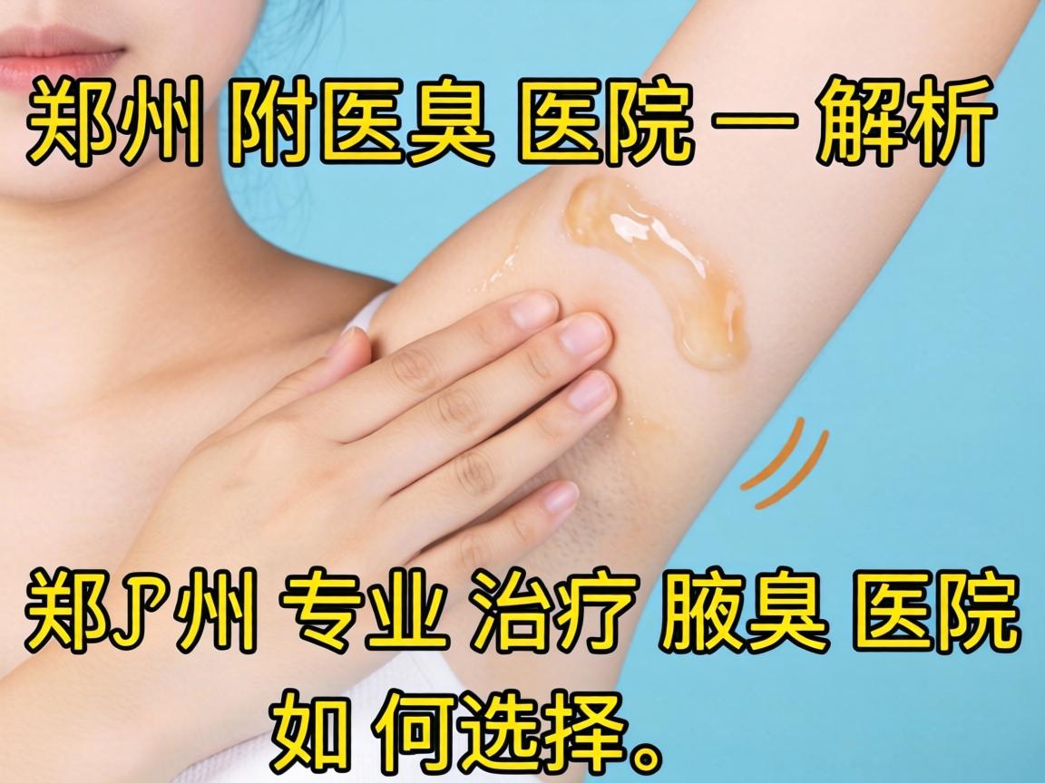 郑州附医腋臭医院解析，郑州专业治疗腋臭医院如何选择