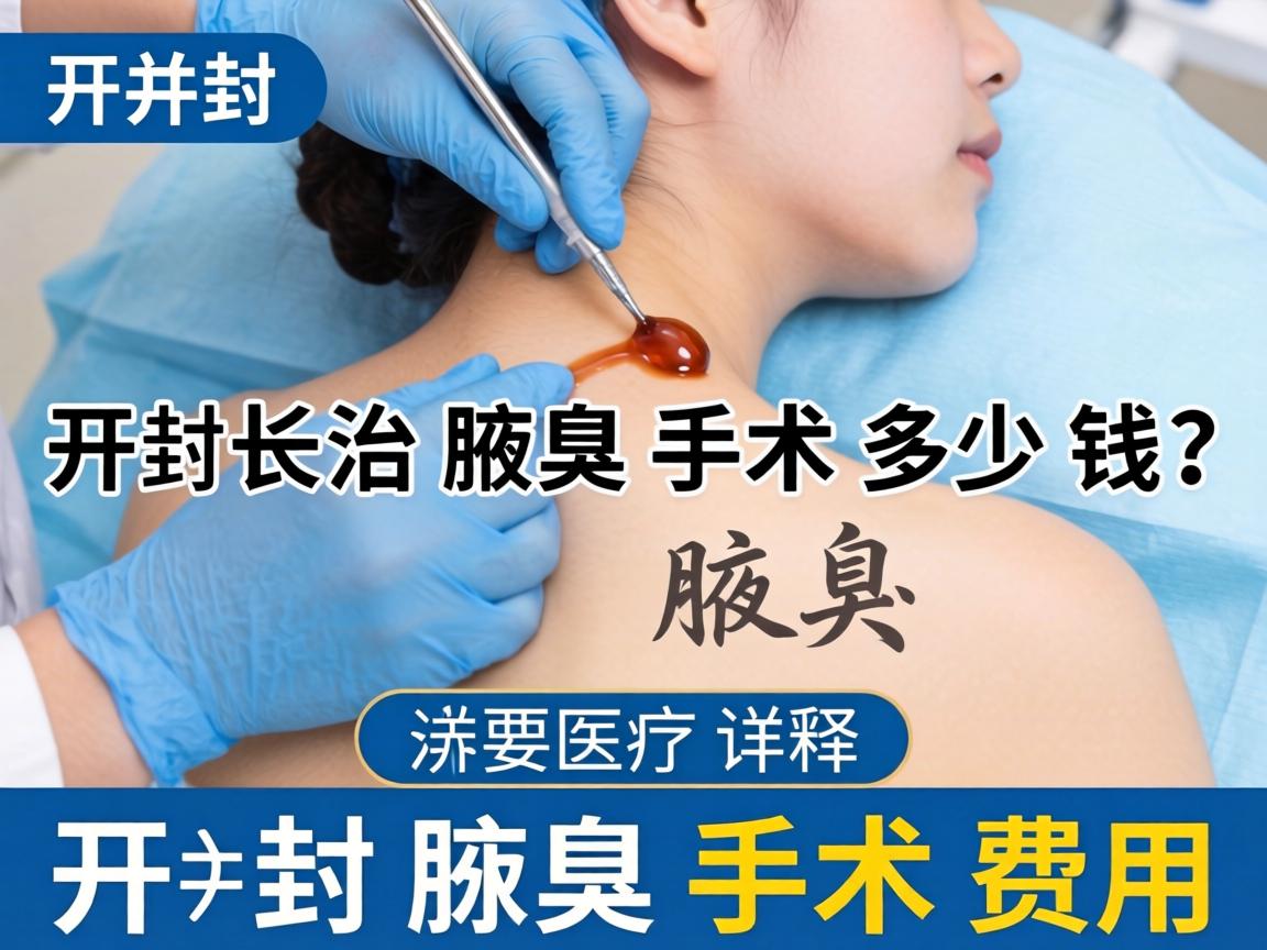 开封治腋臭手术多少钱？详解开封腋臭手术费用