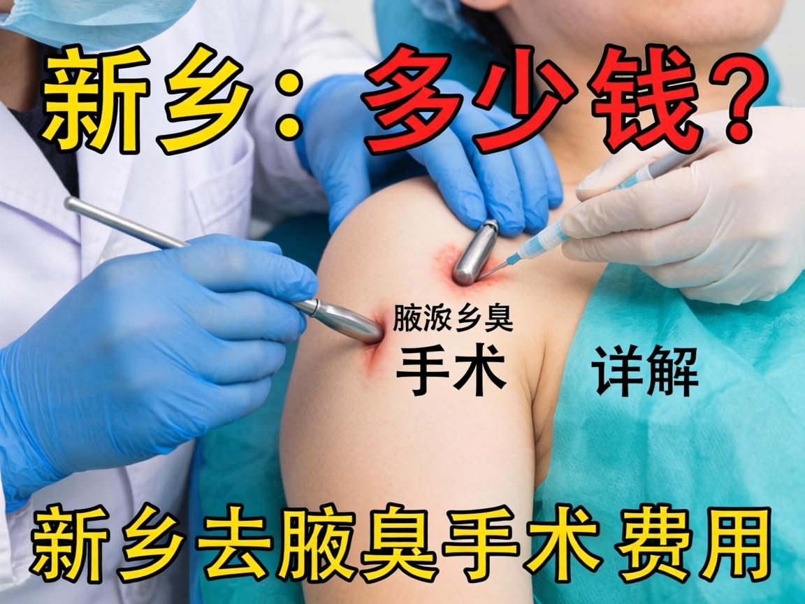 新乡腋臭手术多少钱？详解新乡去腋臭手术费用