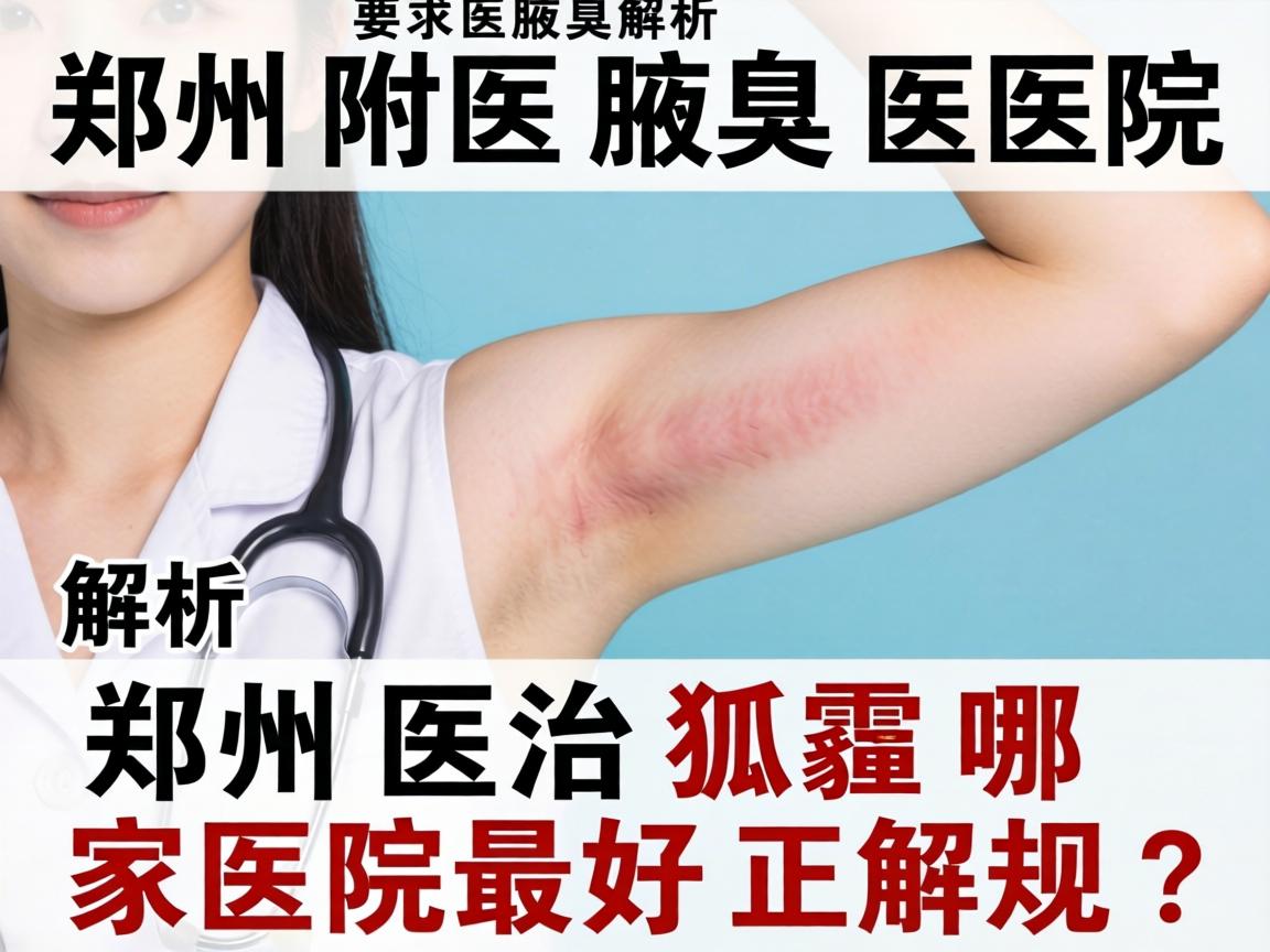 郑州附医腋臭医院解析，郑州医治狐臭哪家医院最好正规？