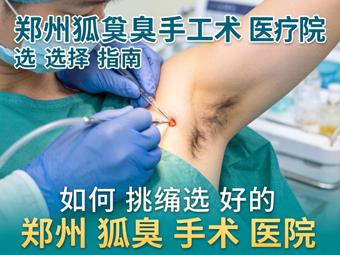 郑州狐臭手术医院选择指南，如何挑选好的郑州狐臭手术医院