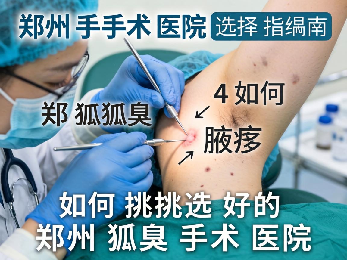 郑州狐臭手术医院选择指南，如何挑选好的郑州狐臭手术医院