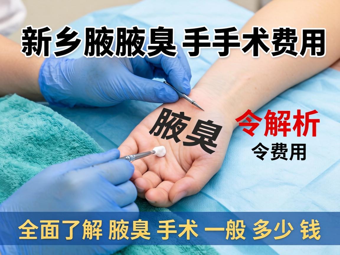 新乡腋臭手术费用解析，全面了解腋臭手术一般多少钱