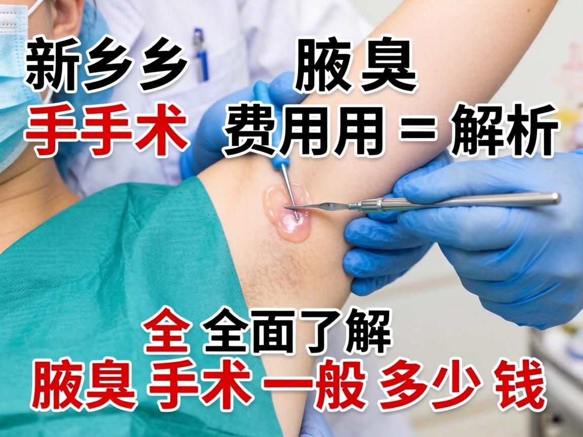 新乡腋臭手术费用解析，全面了解腋臭手术一般多少钱
