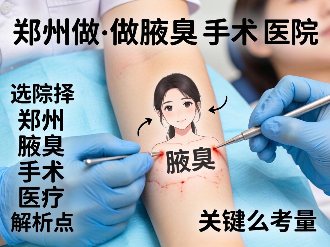 郑州做腋臭手术医院解析,选择郑州腋臭手术医院的关键考量 郑州做腋臭手术医院解析,选择郑州腋臭手术医院的关键考量