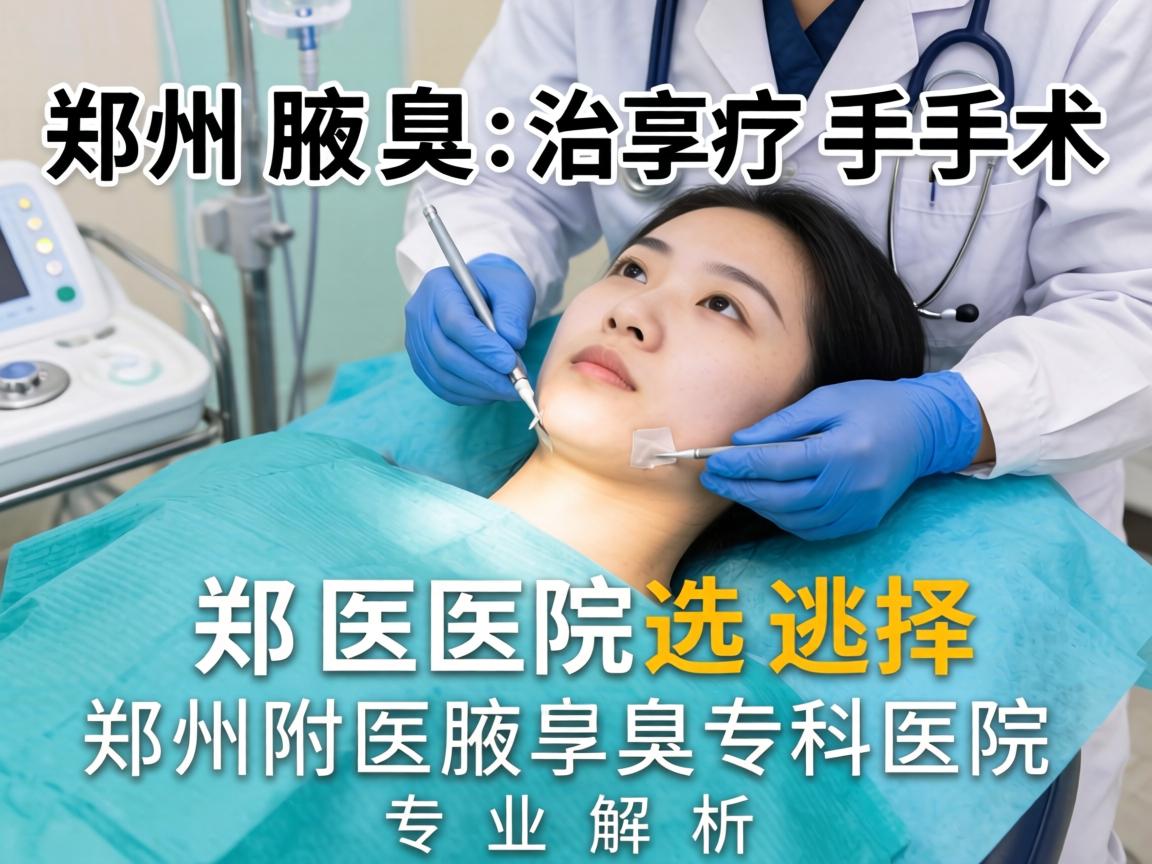 郑州腋臭治疗手术医院选择，郑州附医腋臭专科医院的专业解析