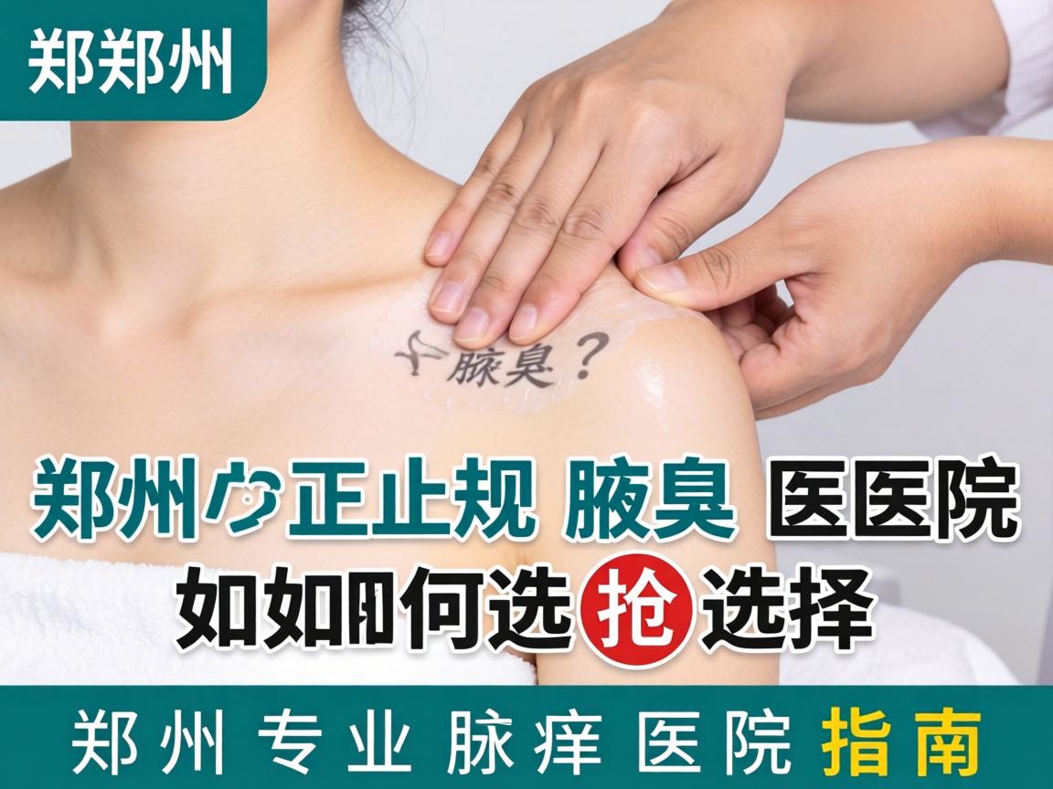 郑州正规腋臭医院如何选择？郑州专业腋臭医院指南
