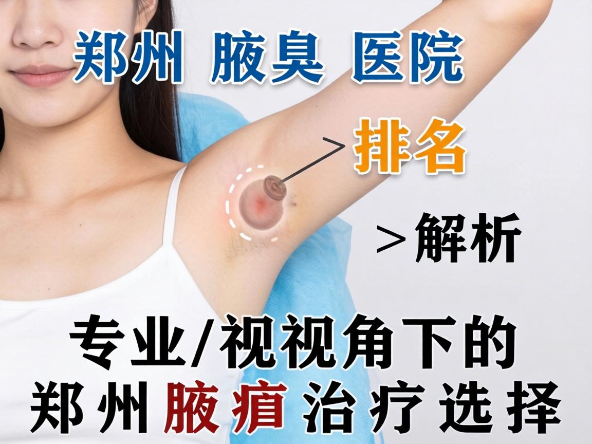 郑州腋臭医院排名解析，专业视角下的郑州腋臭治疗选择