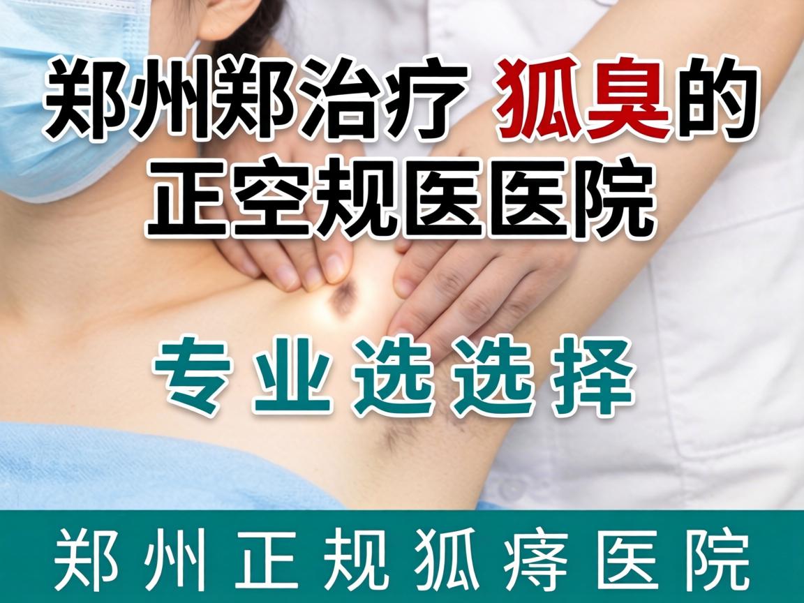 郑州治疗狐臭的正规医院，专业选择郑州正规狐臭医院