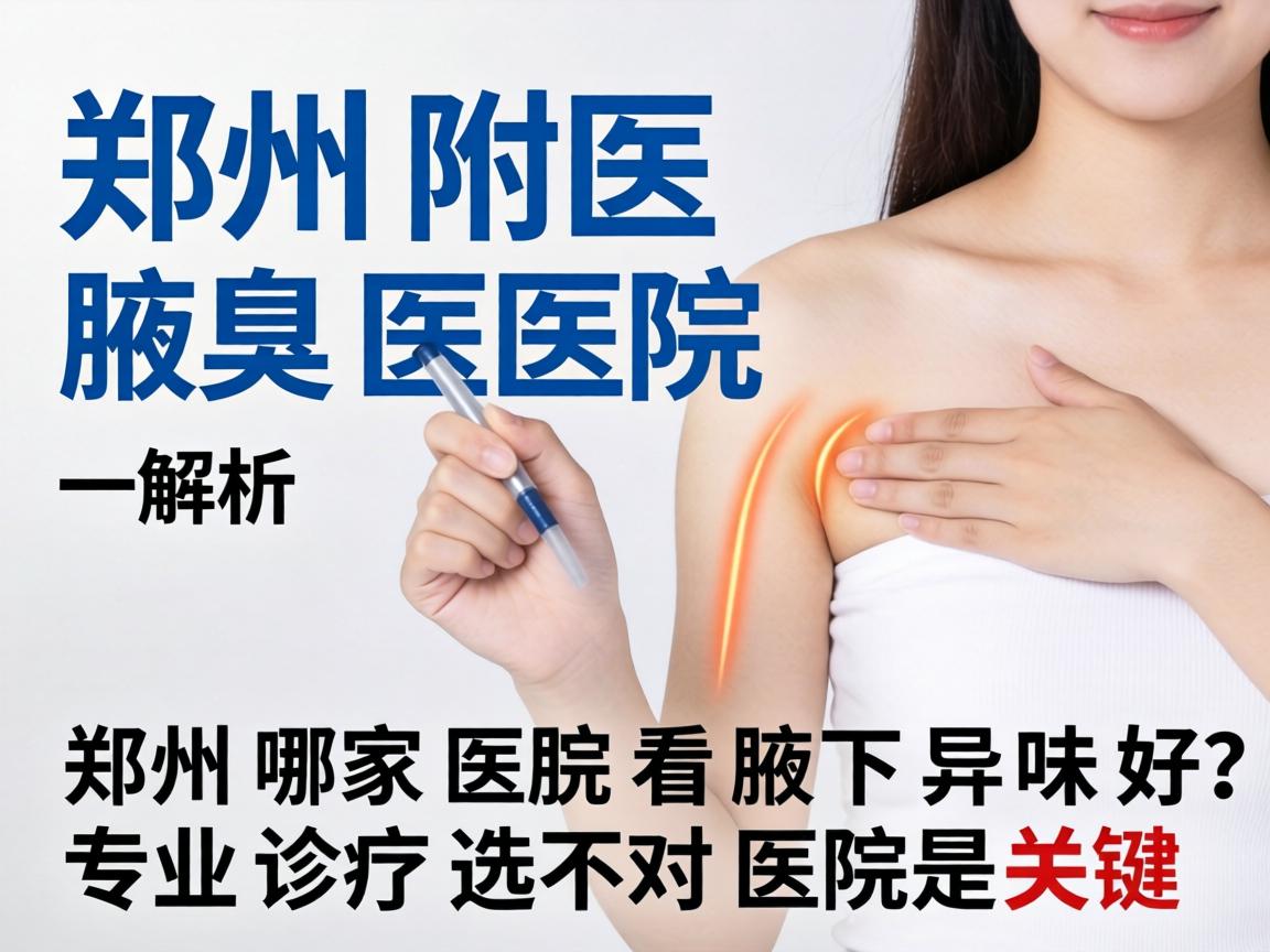 郑州附医腋臭医院解析，郑州哪家医院看腋下异味好，专业诊疗选对医院是关键