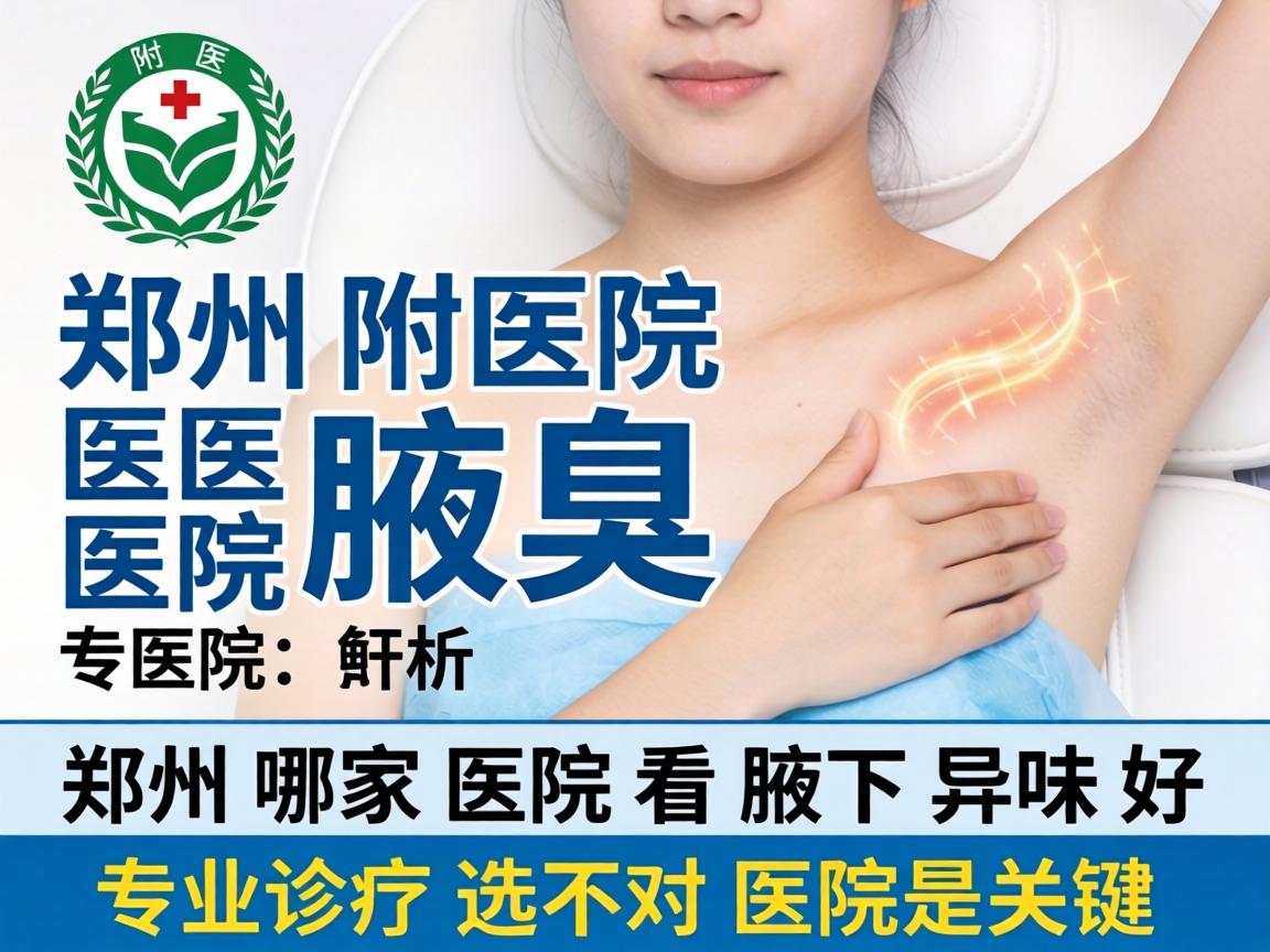 郑州附医腋臭医院解析，郑州哪家医院看腋下异味好，专业诊疗选对医院是关键