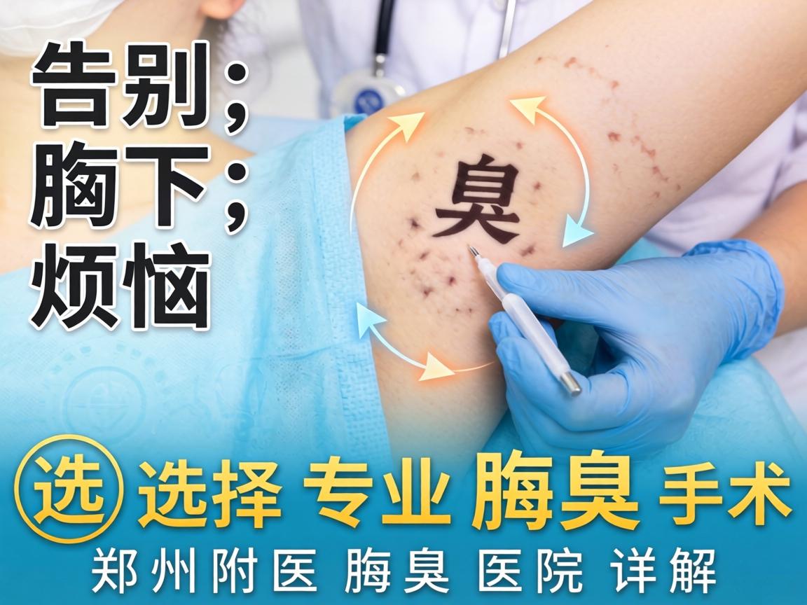 告别腋下烦恼，选择专业腋臭手术，郑州附医腋臭医院详解