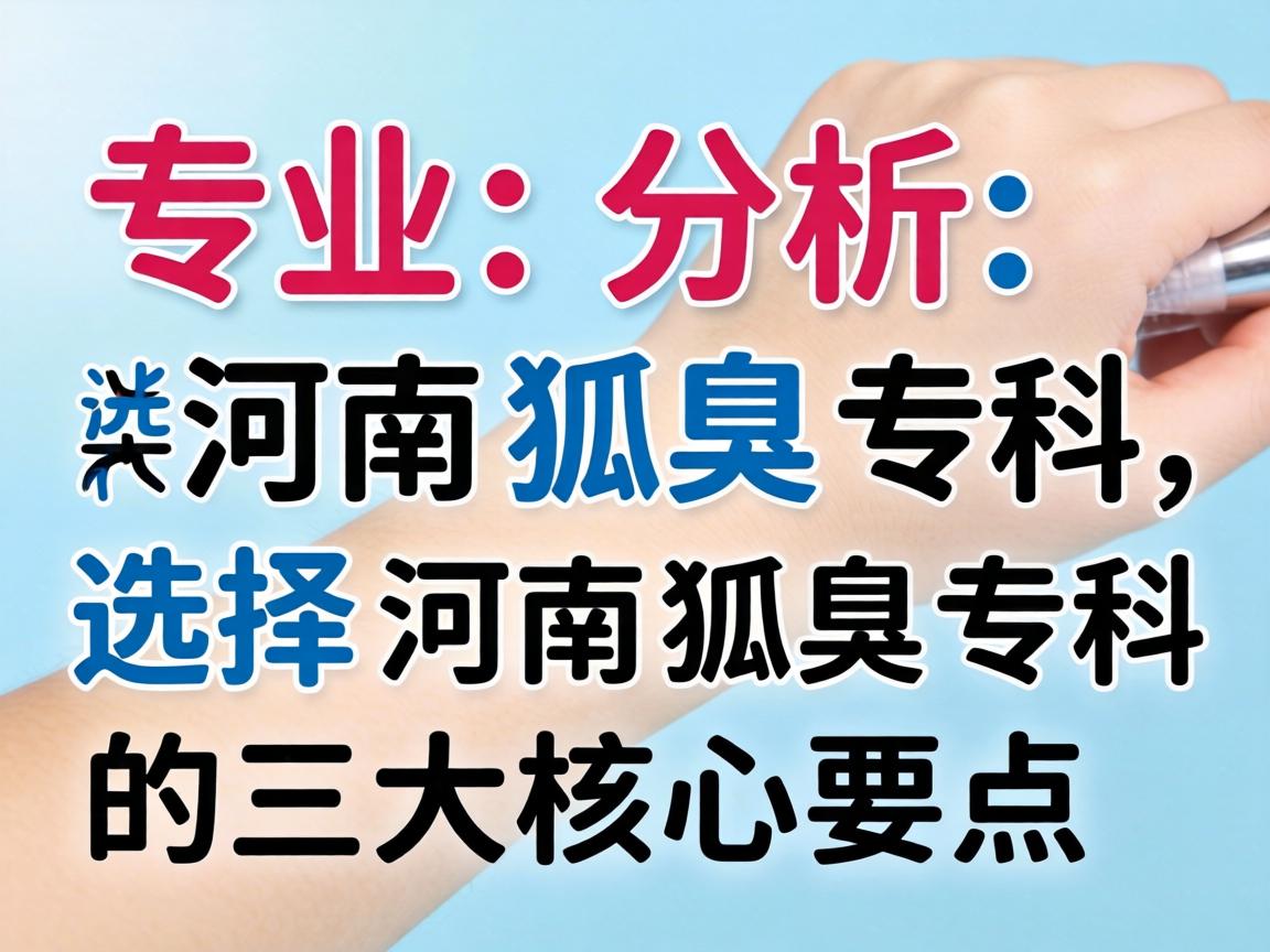 专业解析河南狐臭专科,选择河南狐臭专科的三大核心要点 专业解析河南狐臭专科,选择河南狐臭专科的三大核心要点