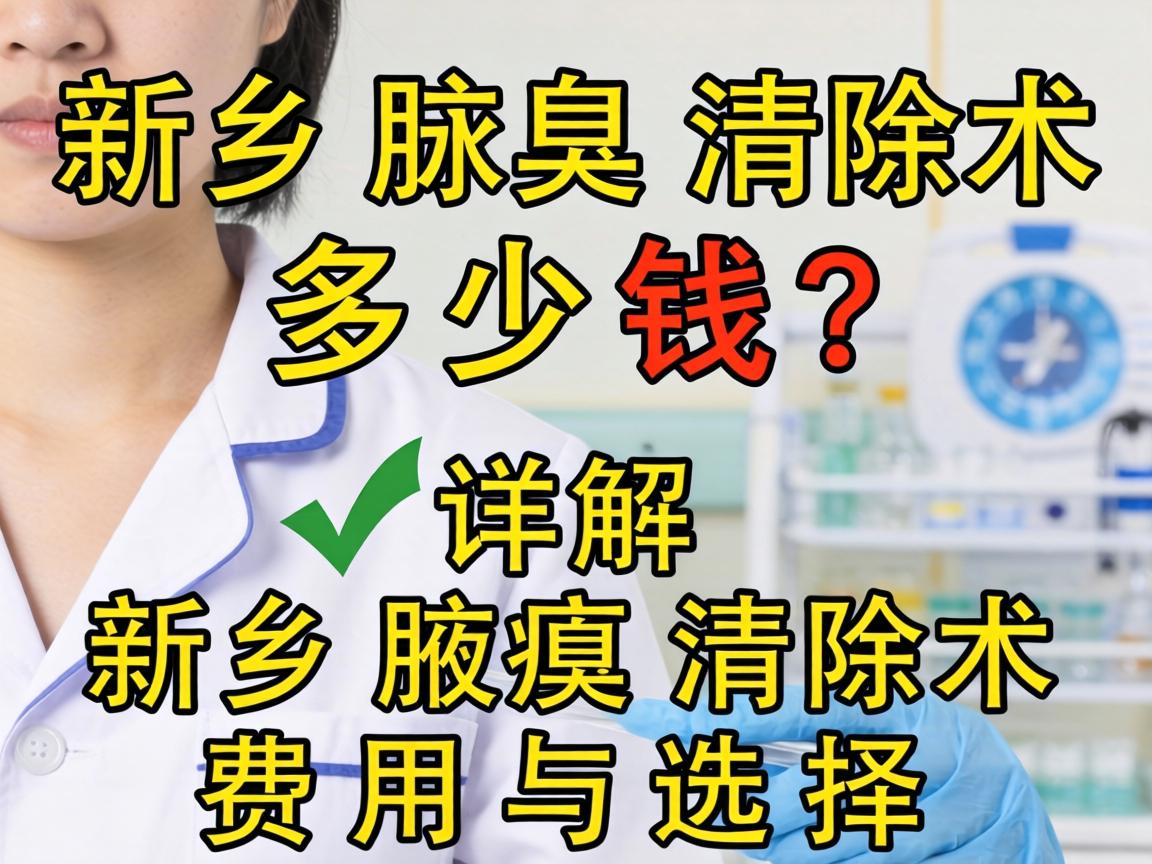 新乡腋臭清除术多少钱？详解新乡腋臭清除术费用与选择