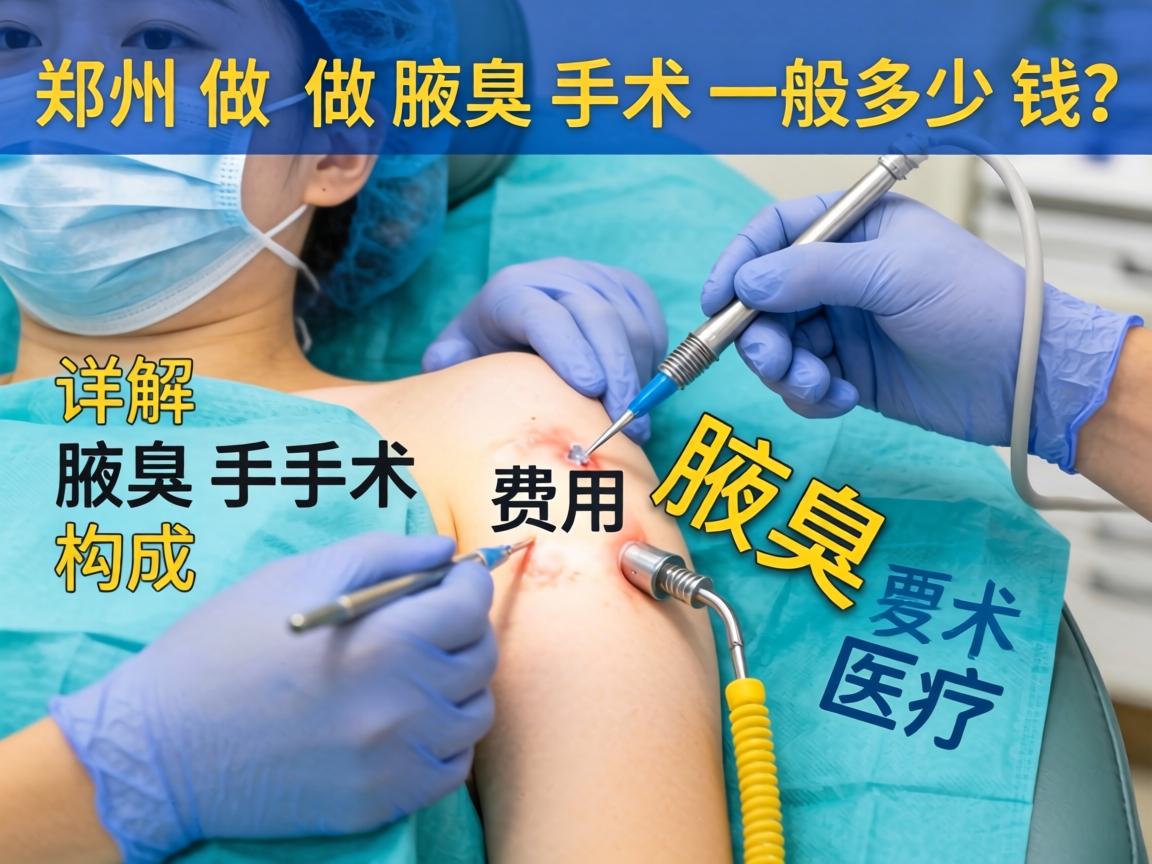 郑州做腋臭手术一般多少钱？详解腋臭手术费用构成