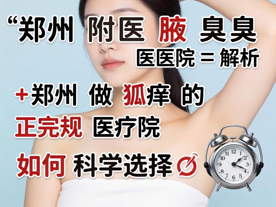 郑州附医腋臭医院解析，郑州做狐臭的正规医院如何科学选择