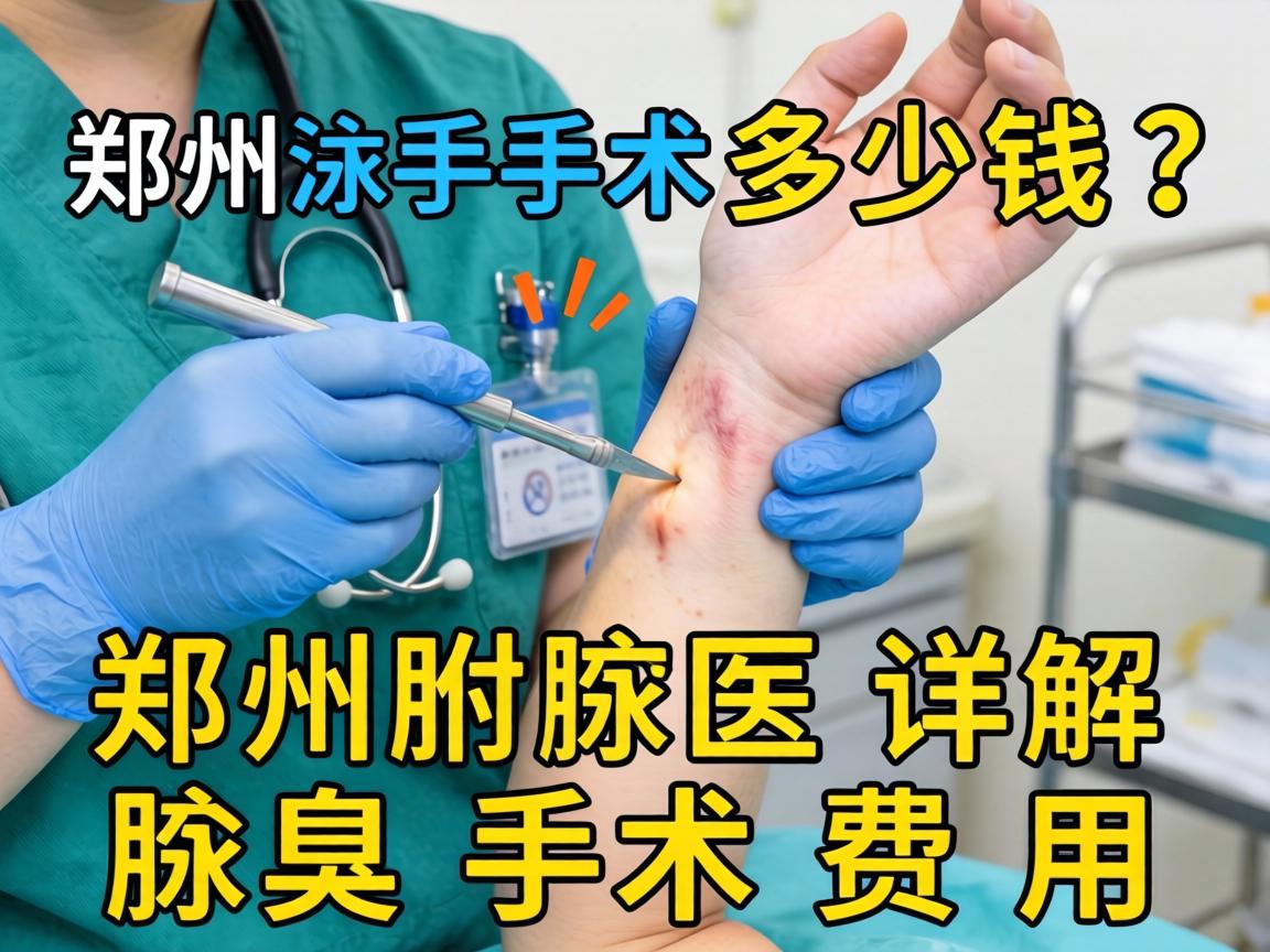 郑州腋臭手术多少钱？郑州附医详解腋臭手术费用
