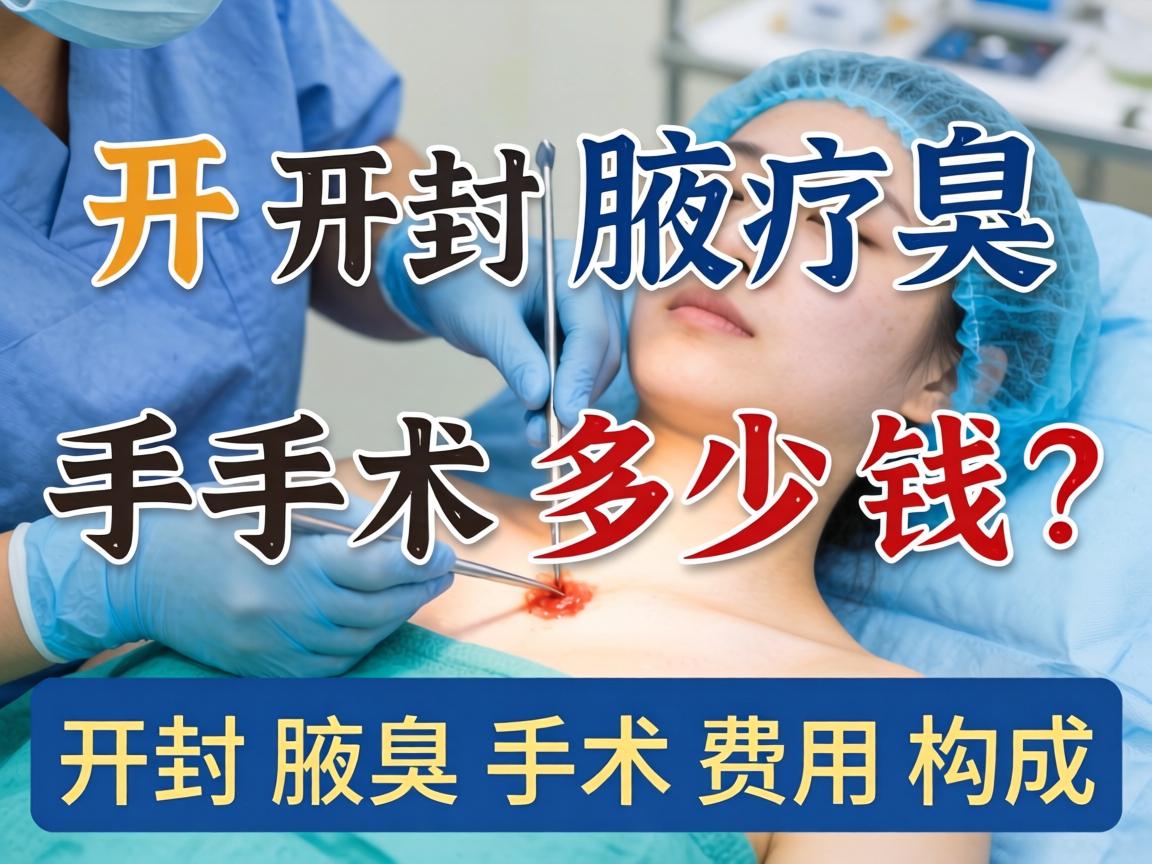 开封腋臭手术多少钱？详解开封腋臭手术费用构成