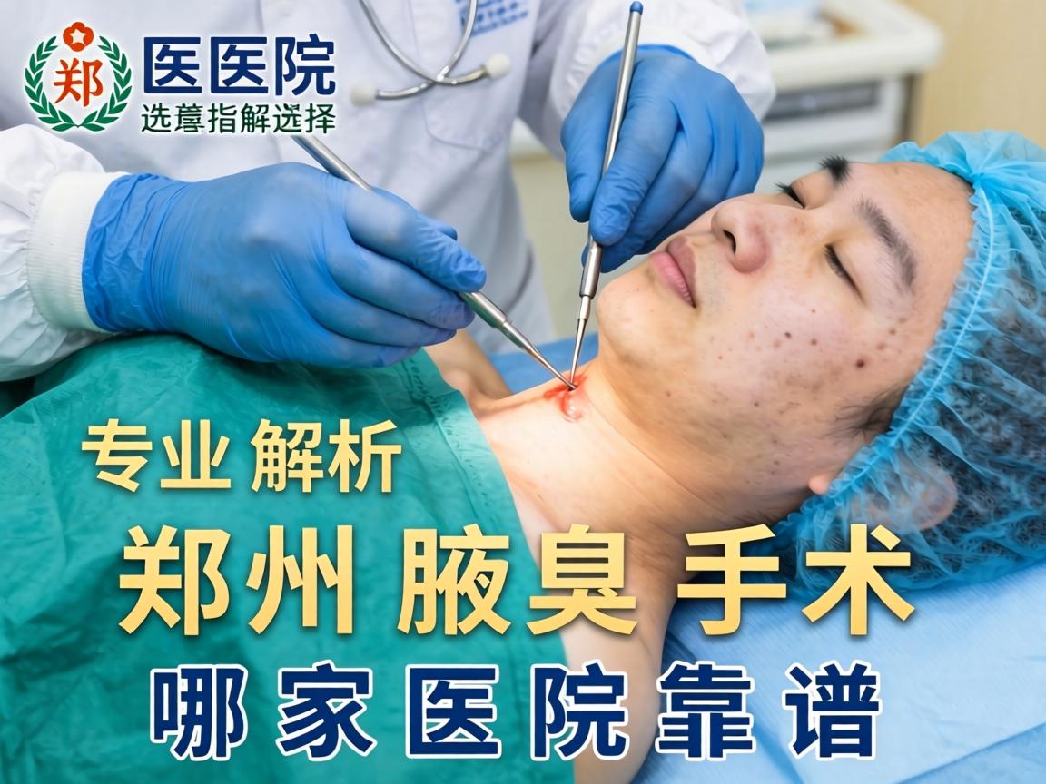 郑州腋臭手术医院选择指南，专业解析郑州腋臭手术哪家医院靠谱