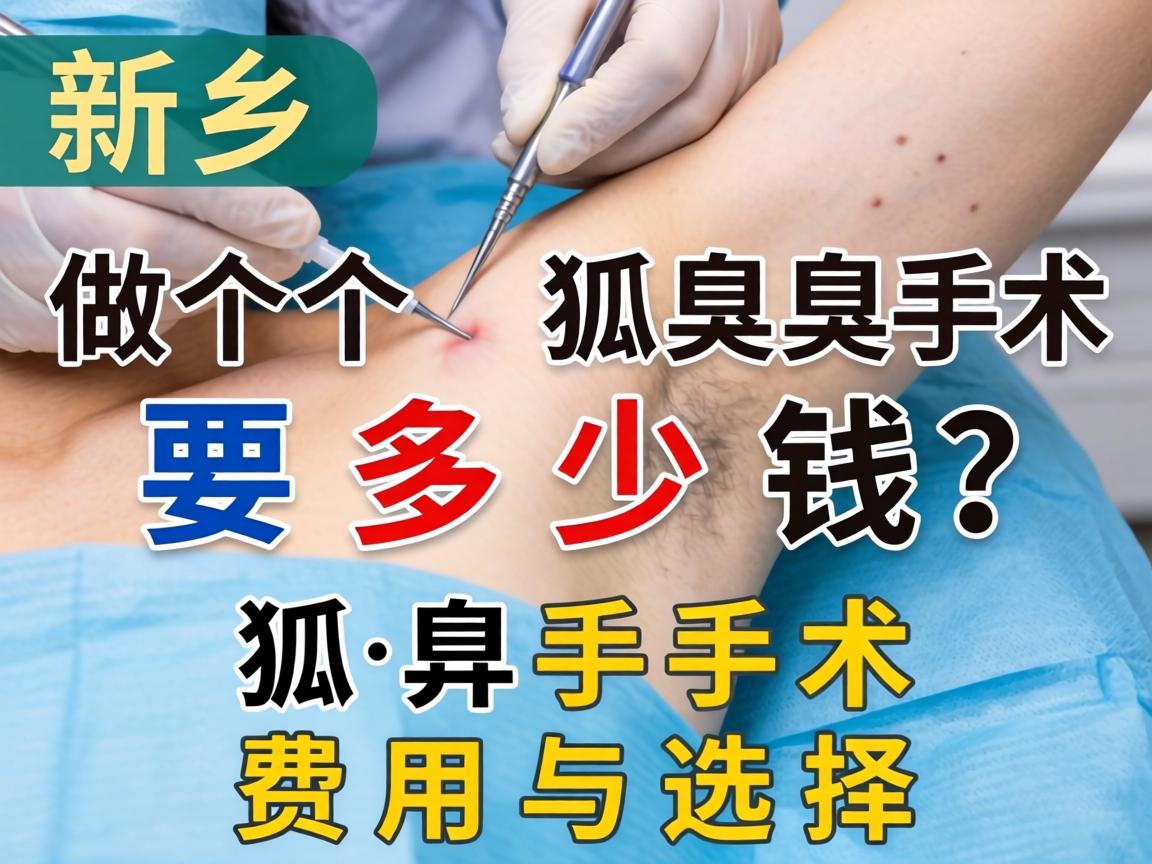 新乡做个狐臭手术要多少钱？详解狐臭手术费用与选择
