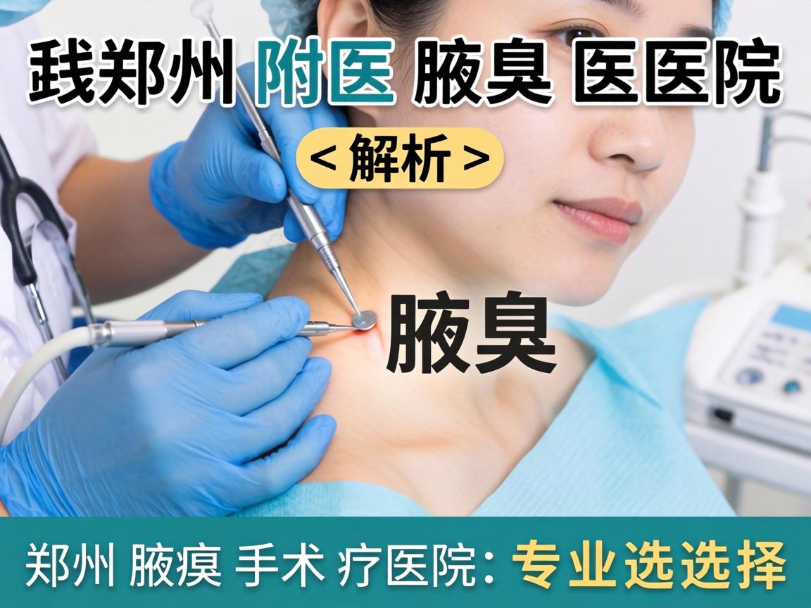 郑州附医腋臭医院解析，郑州腋臭手术医院的专业选择