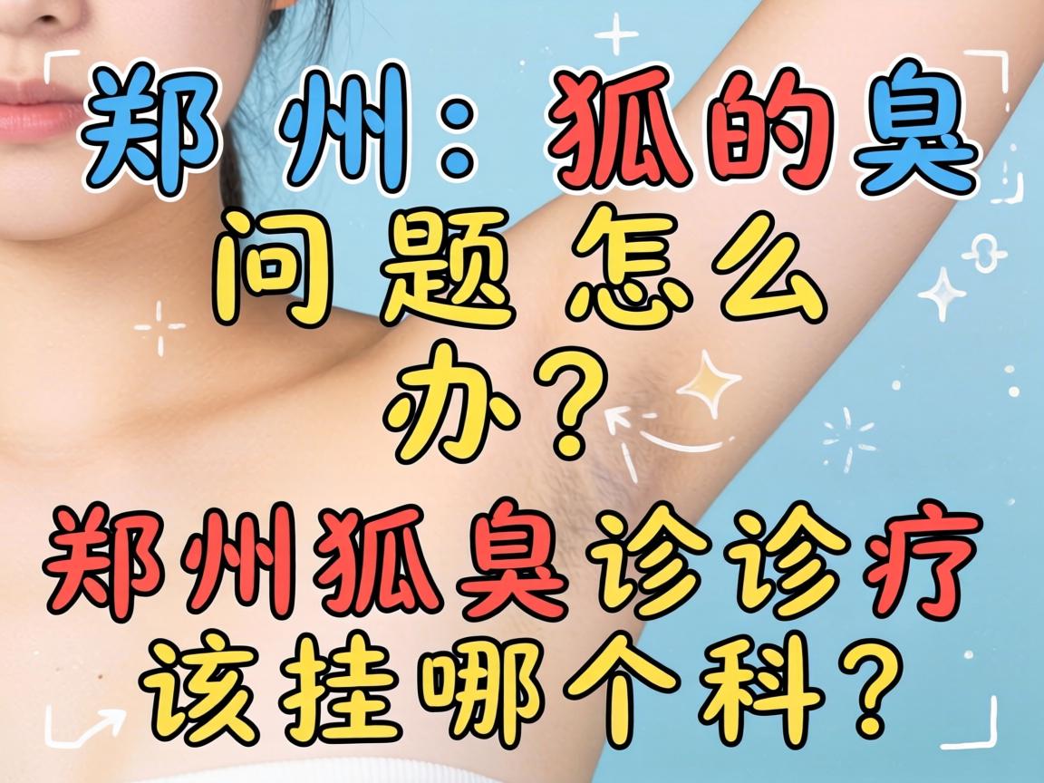 郑州狐臭问题怎么办？郑州狐臭诊疗该挂哪个科？