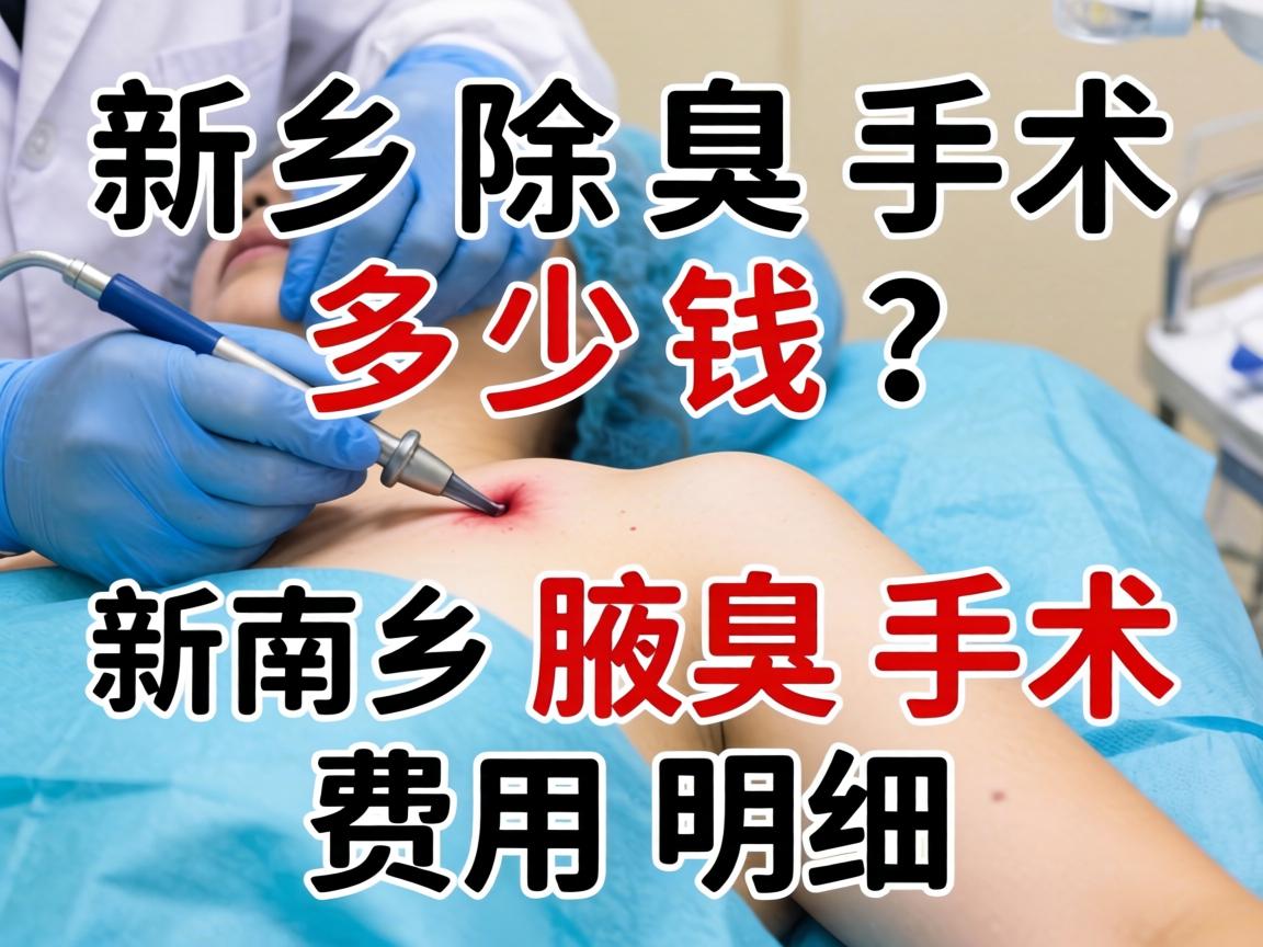 新乡除腋臭手术多少钱？解析新乡腋臭手术费用明细