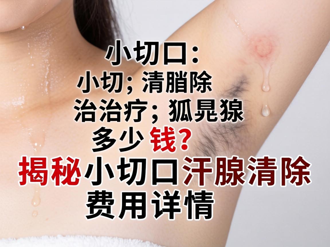 小切口汗腺清除治疗狐臭多少钱？揭秘小切口汗腺清除费用详情