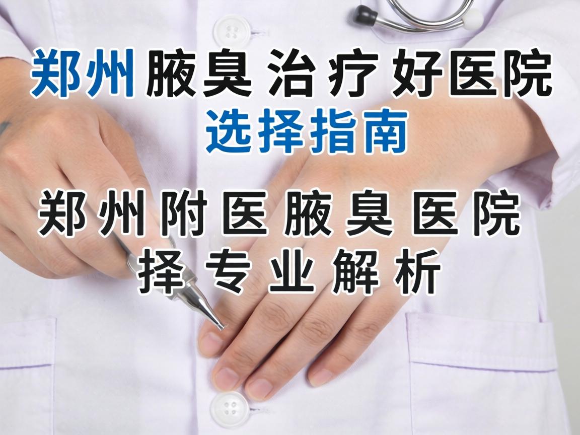 郑州腋臭治疗好医院选择指南,郑州附医腋臭医院专业解析 郑州腋臭治疗好医院选择指南,郑州附医腋臭医院专业解析