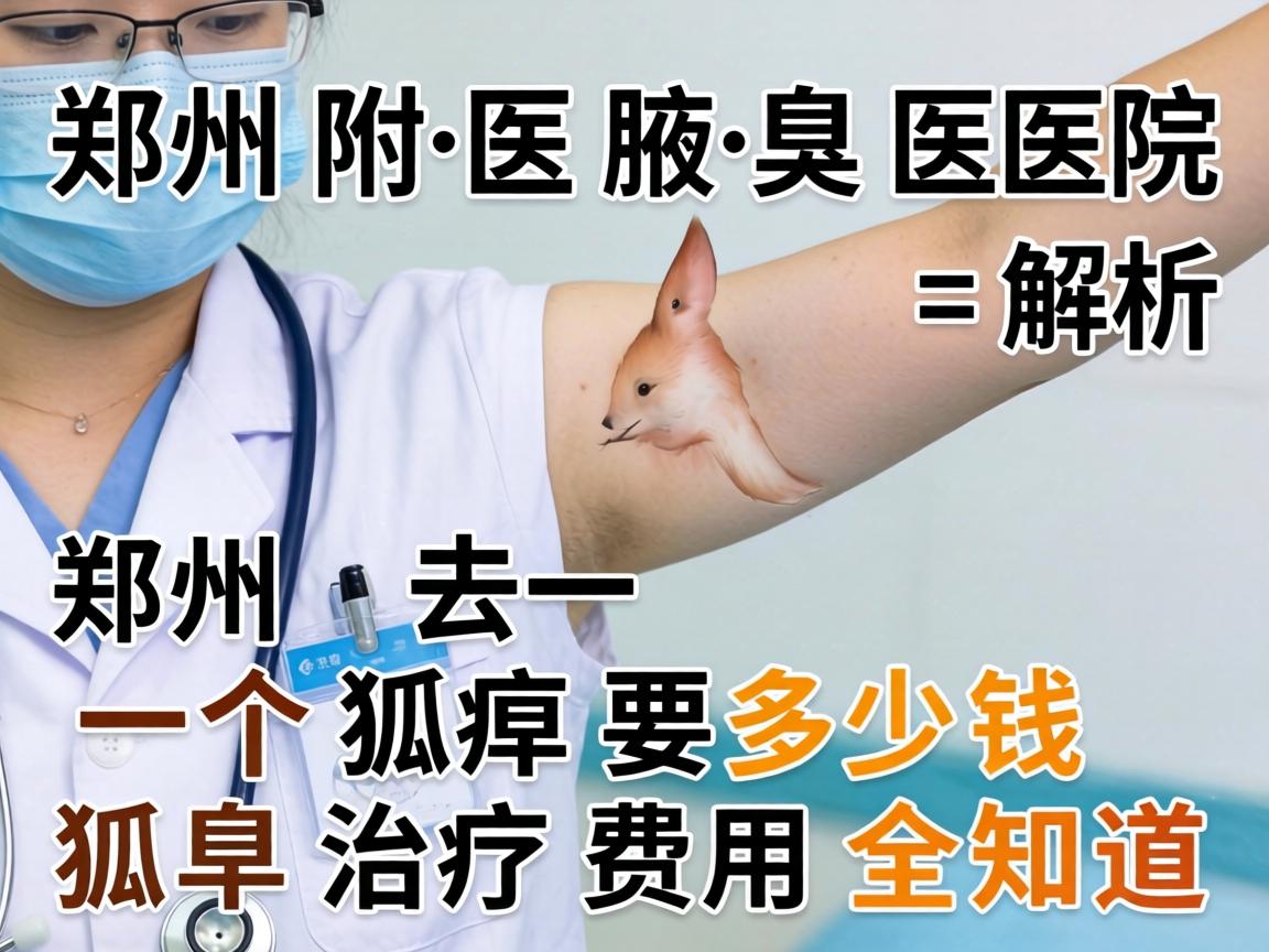 郑州附医腋臭医院解析，郑州去一个狐臭要多少钱，狐臭治疗费用全知道