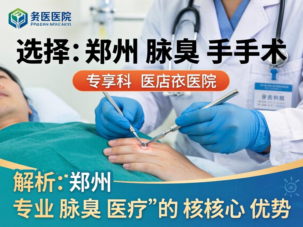 选择郑州腋臭手术专科医院，解析郑州专业腋臭医疗的核心优势