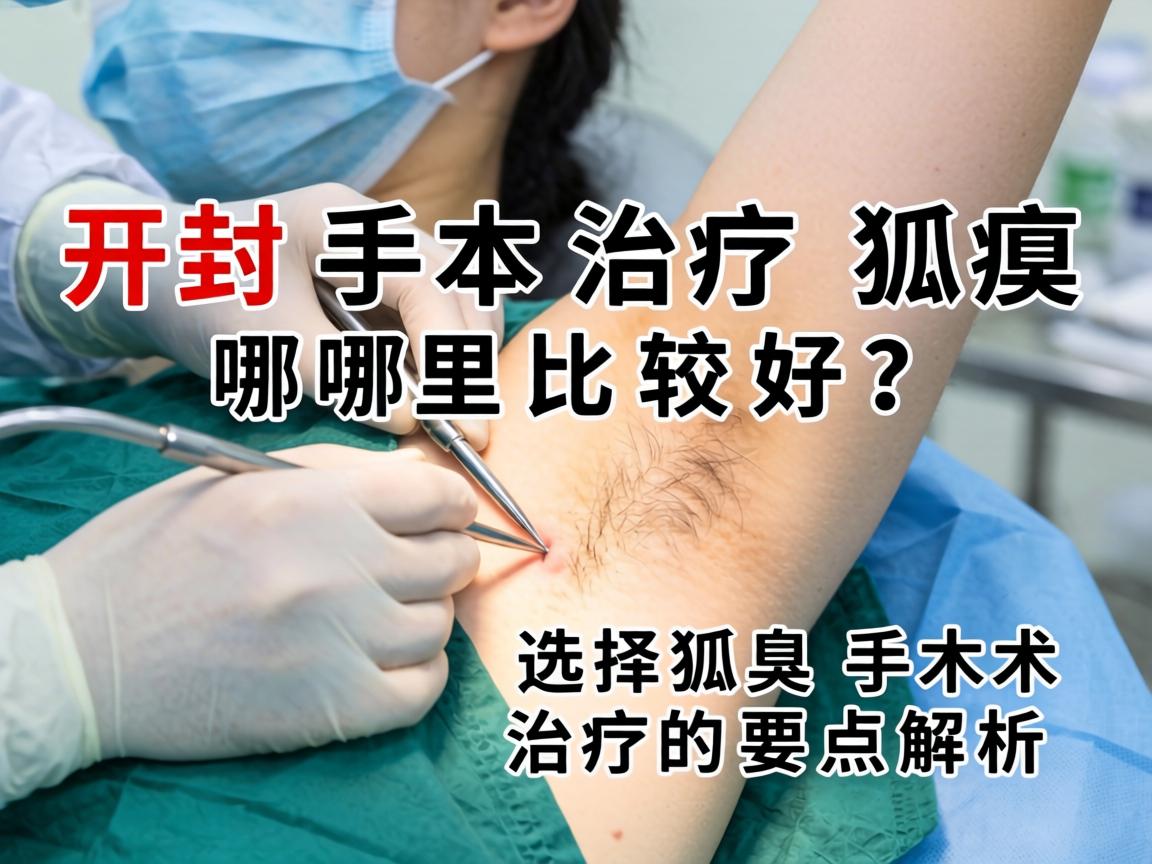 开封手术治疗狐臭哪里比较好？选择狐臭手术治疗的要点解析