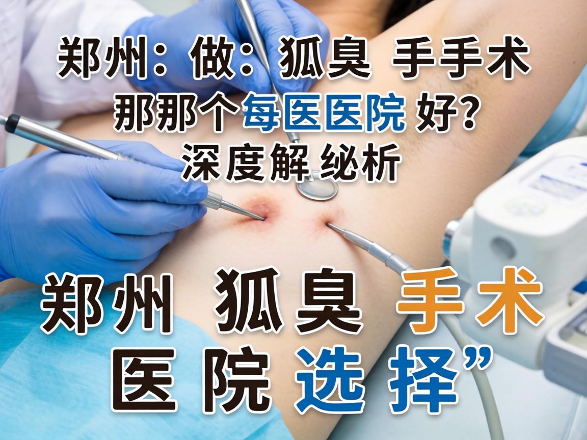郑州做狐臭手术那个医院好？深度解析郑州狐臭手术医院选择