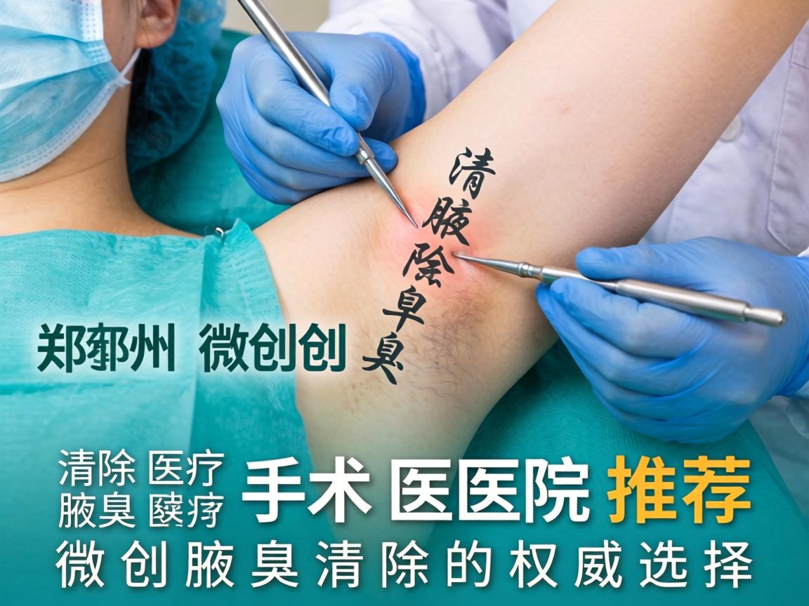 郑州微创腋臭清除手术医院推荐，微创腋臭清除的权威选择
