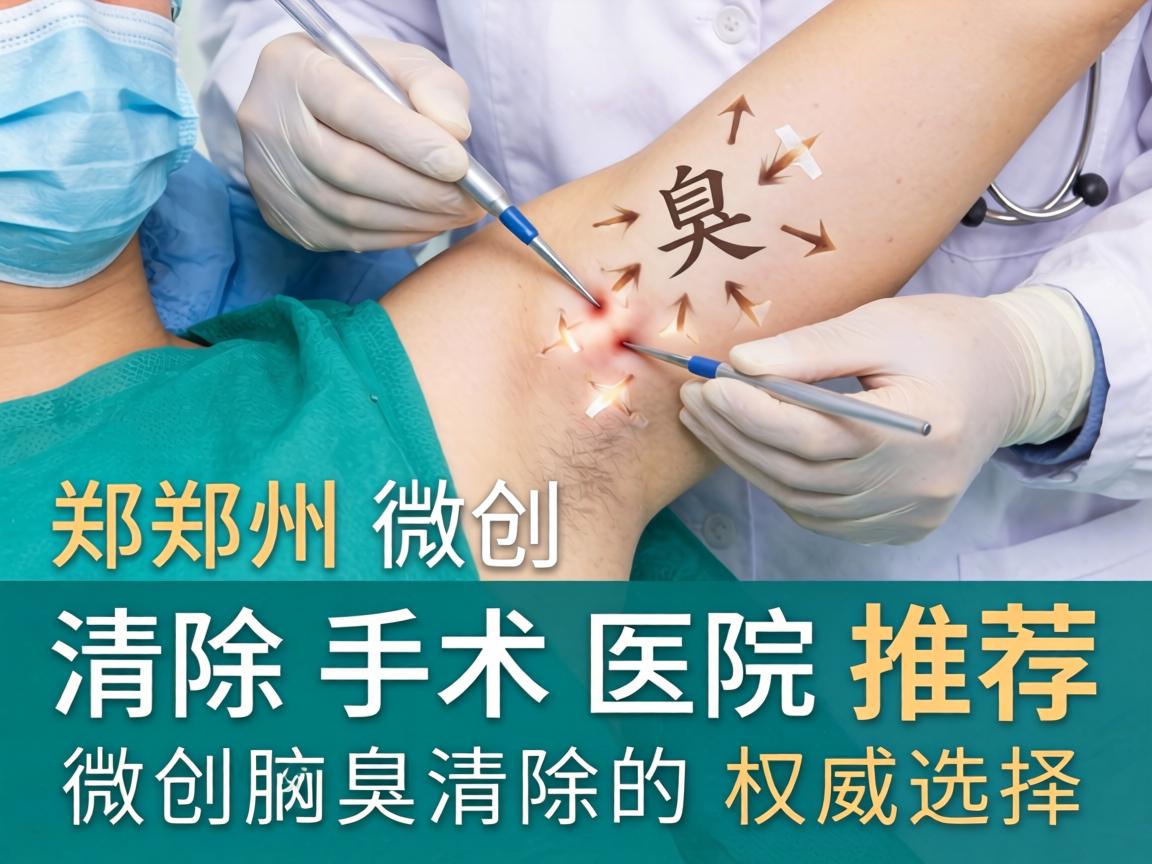 郑州微创腋臭清除手术医院推荐，微创腋臭清除的权威选择